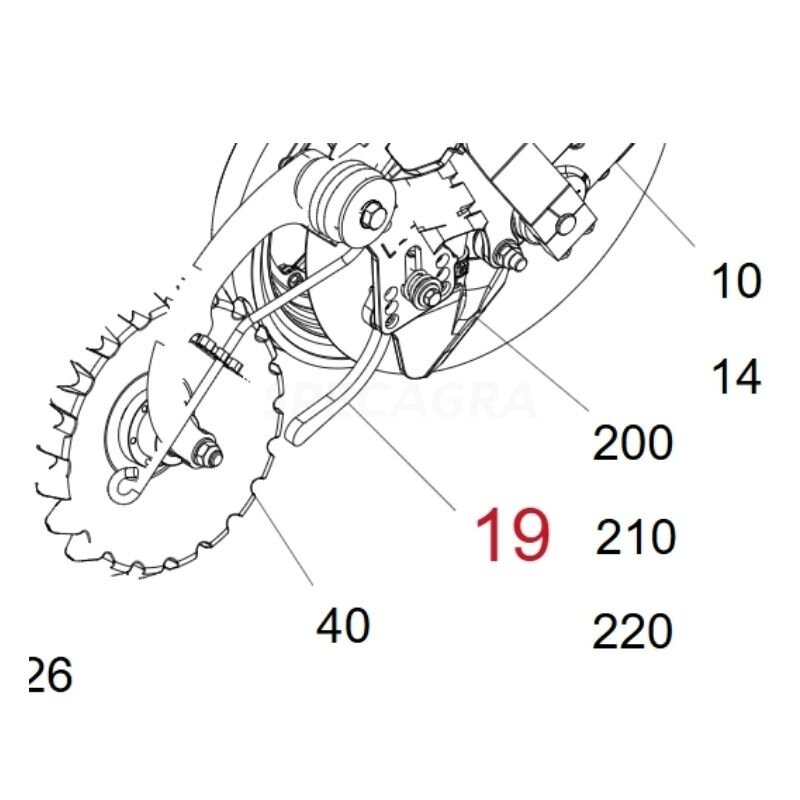 Prispaudėjas HORSCH Avatar 60051415 kairė pusė Prispaudėjas HORSCH Avatar 60051415 kairė pusė