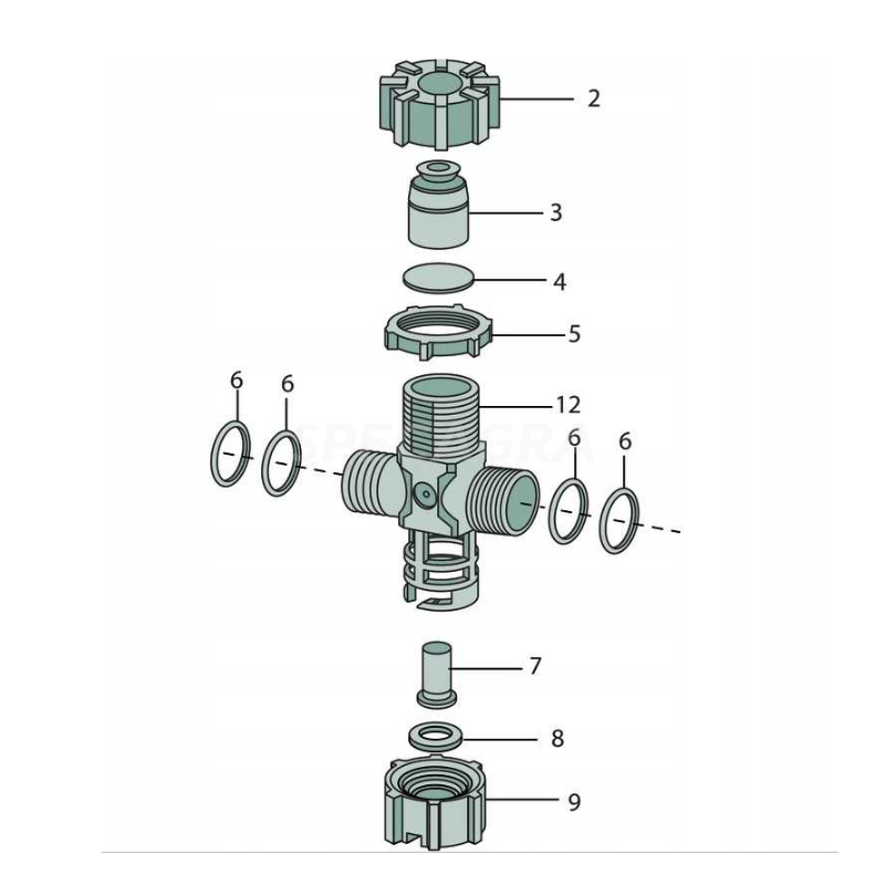 Purkštuko korpusas SY116679 1 Purkštuko korpusas SY116679 1