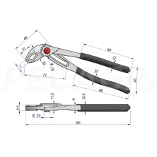 Raktas 180mm vamzdinis reguliuojamas, max 42mm