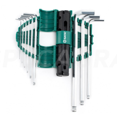 Raktų šešiakampių rinkinys(9vnt)(prailginti) S09124 SATA