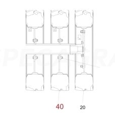 Ratas žvaigždinis HORSCH 210/95-24 60109507 dešinė pusė