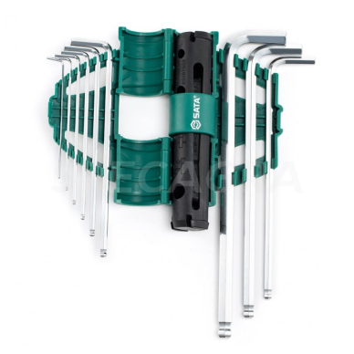 Raktų šešiakampių rinkinys(9vnt)(prailginti) S09124 SATA 1 Raktų šešiakampių rinkinys(9vnt)(prailginti) S09124 SATA 1