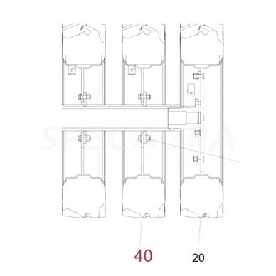 Ratas žvaigždinis HORSCH 210/95-24 60109507 dešinė pusė Ratas žvaigždinis HORSCH 210/95-24 60109507 dešinė pusė