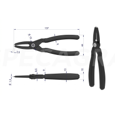 Replės 127mm suspaudimo