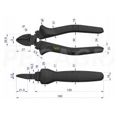 Replės 160mm kirpimo
