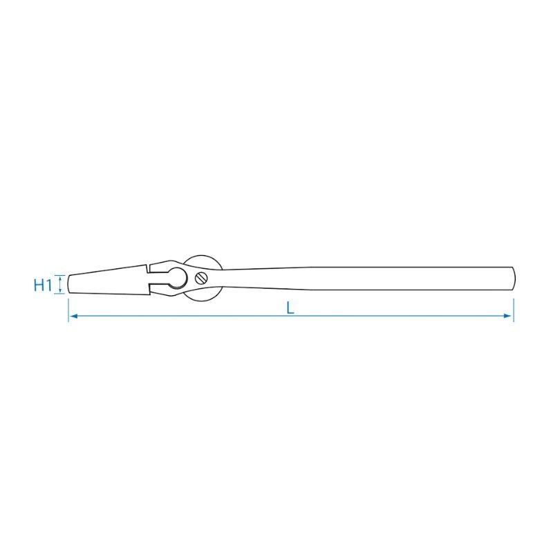 Reguliuojamas veržliaraktis King Tony 450 mm chromuotas 3 Reguliuojamas veržliaraktis King Tony 450 mm chromuotas 3