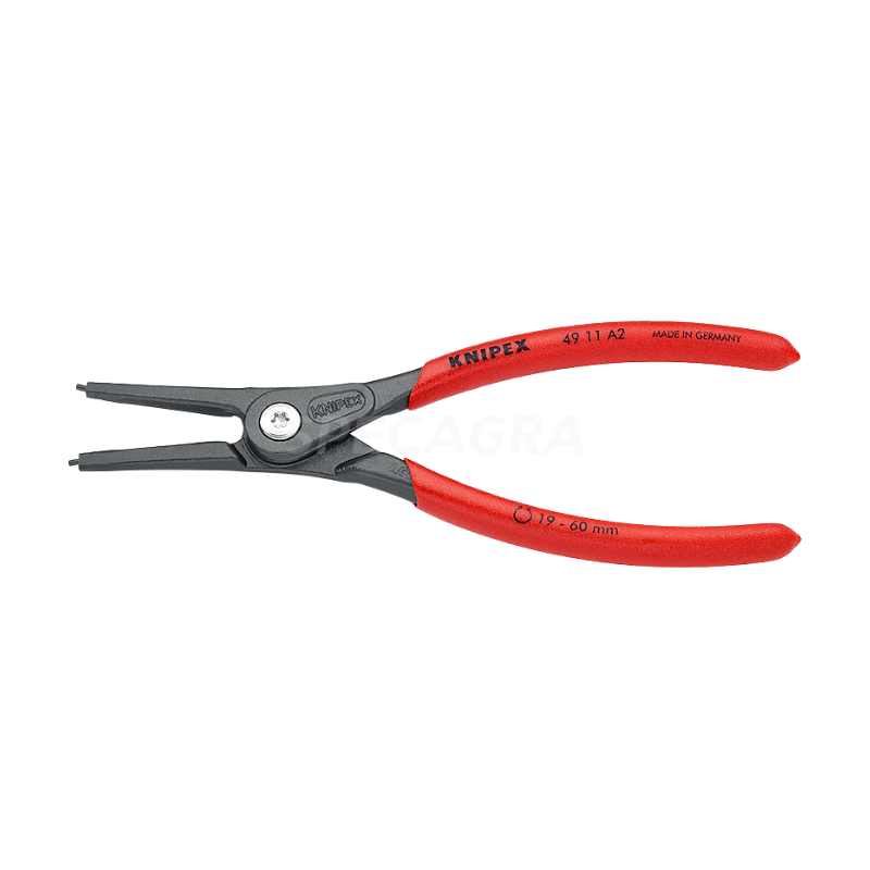 Replės išoriniams žiedams tiesios 180mm(19-60) KNIPEX