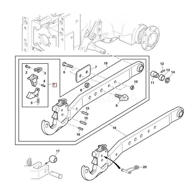 RMK kablio Agco kat.2 3904032M91 1