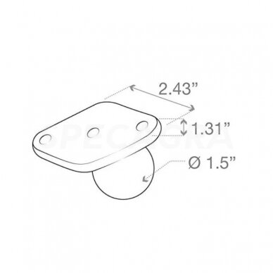 Rombo formos jungtis RAM-238U Cburbulas 1,5'' 3