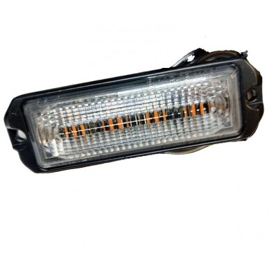 Sertifikuotas LED Švyturėlis geltonas 12/24v 4x3W 26 funkcijos