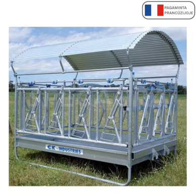 Šėrykla fiksuojama LIBERTY su stogeliu 2x2 m 12 vietų 50616