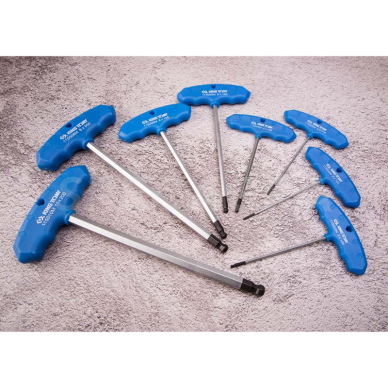 Šešiakampis T-formos raktas su kūgine galva King Tony 2 Šešiakampis T-formos raktas su kūgine galva King Tony 2