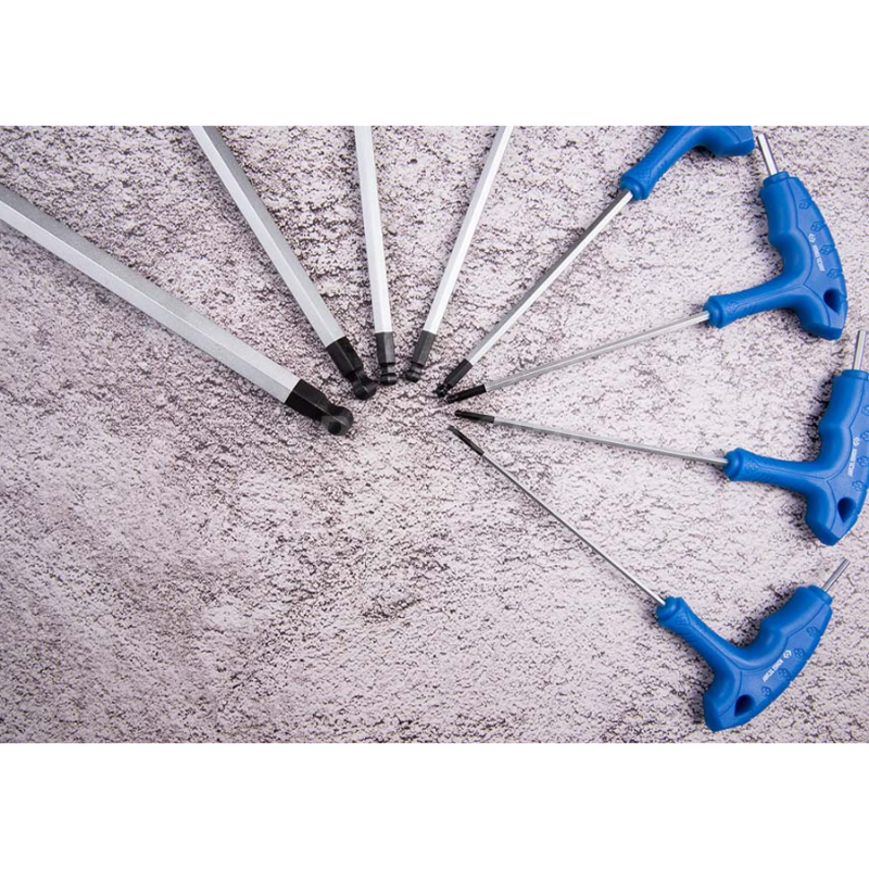 Šešiakampis T-formos raktas su kūgine galva King Tony 4