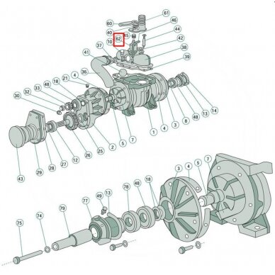 Sklendė ašis 4050998136 BATTIONI PAGANI Sklendė ašis 4050998136 BATTIONI PAGANI