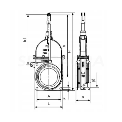 Sklendė RIV 6 50010000919 1 Sklendė RIV 6 50010000919 1