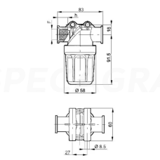 Slėgio filtras 3240T023