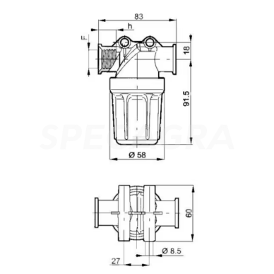 Slėgio filtras 3240T023 1