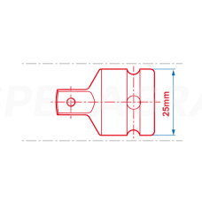 Smūginis adapteris 1/2"F x 3/8"M KING TONY Smūginis adapteris 1/2"F x 3/8"M KING TONY