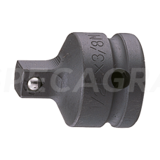 Smūginis perėjimas 1/2" F 3/8" M King Tony