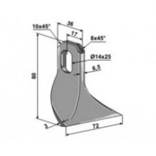 Smulkintuvo plaktukas Sicma 333026 63-JDE-01