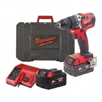 Smūg. gręžtuvas MILWAUKEE 18V 60Nm 1 Smūg. gręžtuvas MILWAUKEE 18V 60Nm 1