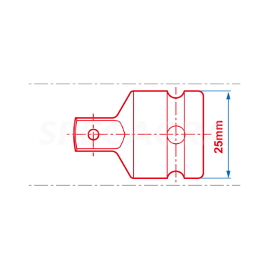Smūginis adapteris 1/2"F x 3/8"M KING TONY 1 Smūginis adapteris 1/2"F x 3/8"M KING TONY 1