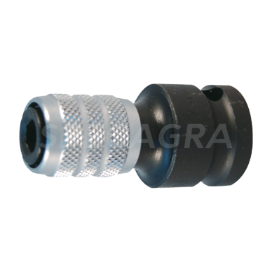 Smūginis bitų laikiklis 1/2" x 1/4", greito fiksavimo KING TONY