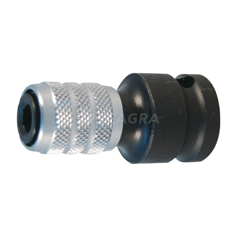 Smūginis bitų laikiklis 1/2" x 1/4", greito fiksavimo KING TONY