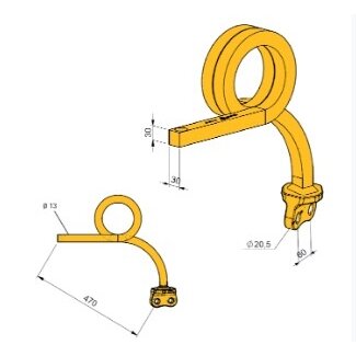 Spyruoklė 30x30 60mm D TCS-SR30-504 Spyruoklė 30x30 60mm D TCS-SR30-504