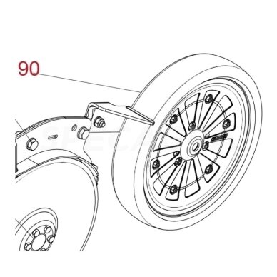 Spaudimo ratukas HORSCH M19 Ø350x75mm 00311580 Spaudimo ratukas HORSCH M19 Ø350x75mm 00311580