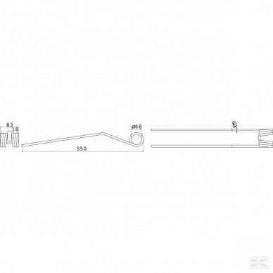 Spyruoklė 436033 Potinger 1 Spyruoklė 436033 Potinger 1