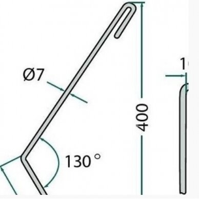 Spyruoklė Amazone 7/9/400 deš. ir kair. Spyruoklė Amazone 7/9/400 deš. ir kair.