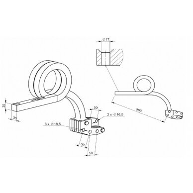 Spyruoklė Flexi-Pack kair. TCS-SR35-521