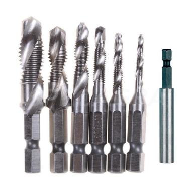 Srieginių grąžtų rinkinys HSS (7VNT)C138 Srieginių grąžtų rinkinys HSS (7VNT)C138