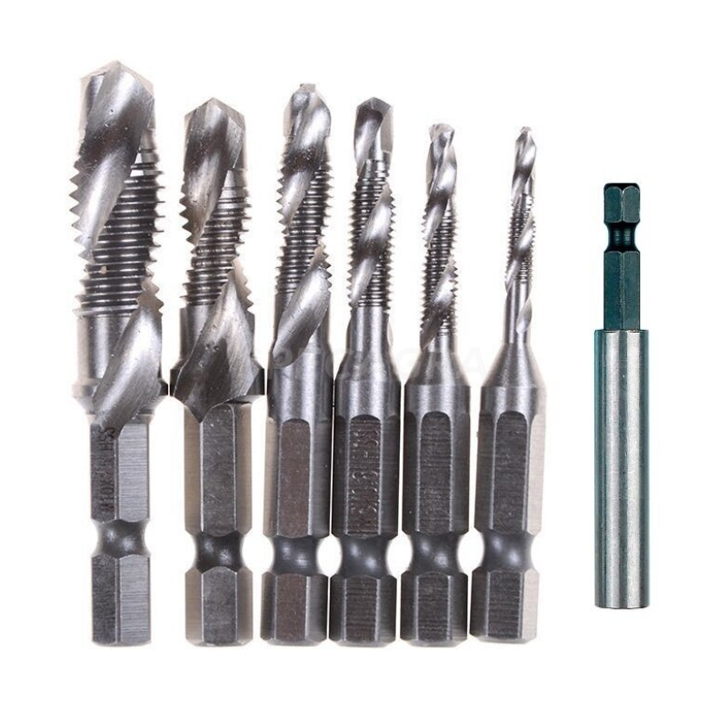 Srieginių grąžtų rinkinys HSS (7VNT)C138 Srieginių grąžtų rinkinys HSS (7VNT)C138