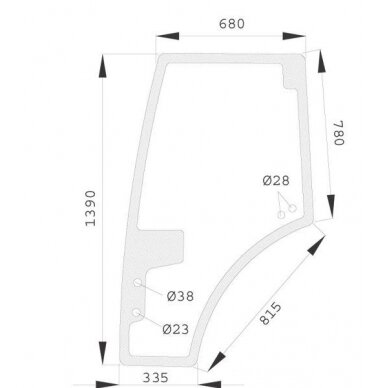 Stiklas Fend H816810030330N Stiklas Fend H816810030330N