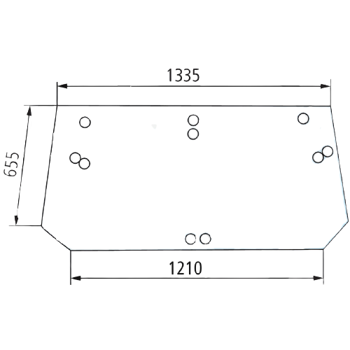 Stiklas galinis Case CH130 650S34671072