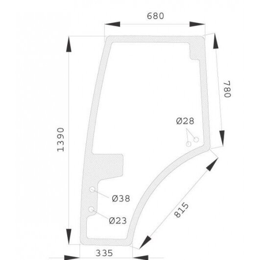 Stiklas Fend H816810030330N Stiklas Fend H816810030330N