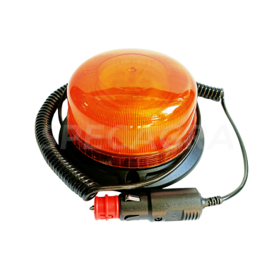 Švyturėlis LED geltonas 12/24V su magnetu , siurbtuku ir prisukamas Švyturėlis LED geltonas 12/24V su magnetu , siurbtuku ir prisukamas