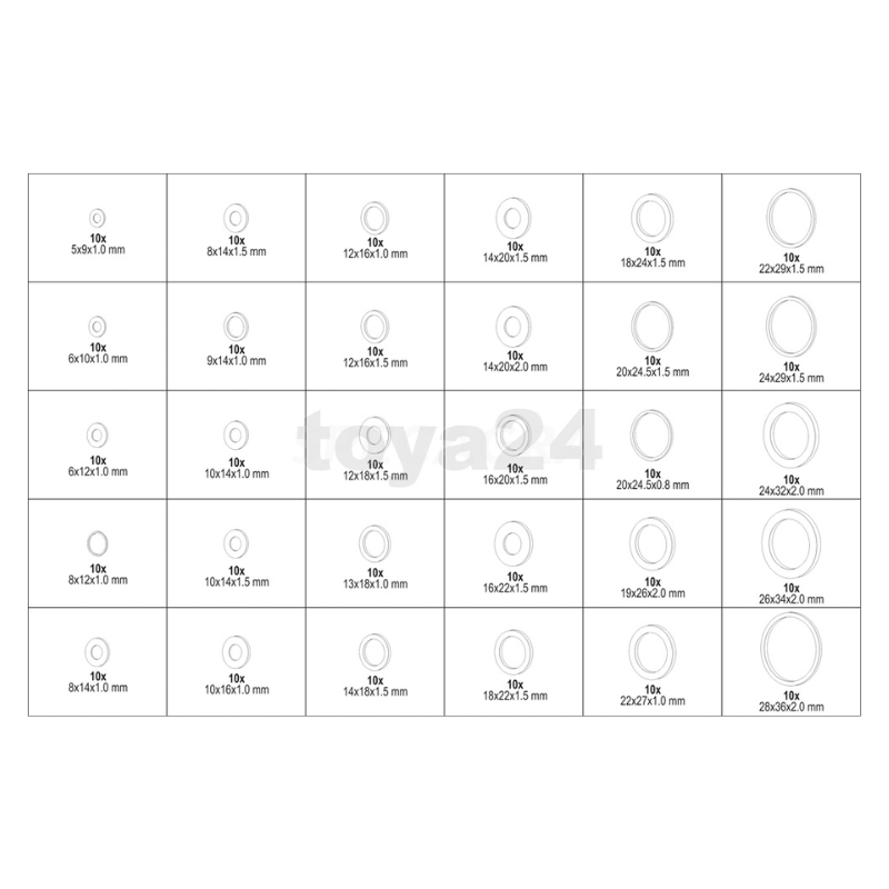 Tarpinių varinių rinkinys(300vnt.) 2