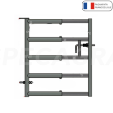 Teleskopiniai vartai 0.8/1.2m 5 vamzdžių su skląsčiais 51330