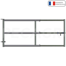 Teleskopiniai vartai 3/4m 3 vamzdžių su skląsčiais 51702