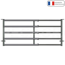 Teleskopiniai vartai 5/6m 5 vamzdžių su skląsčiais 51380