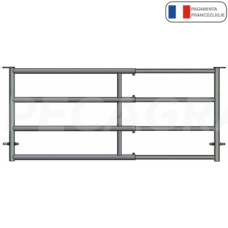 Teleskopiniai vartai 6/7m 4 vamzdžių su skląsčiais 51190