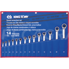 Terkšlinių raktų rinkinys 14vnt King Tony