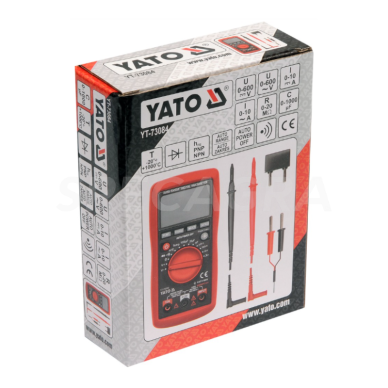 Testeris elektros skaitmeninis 9V YATO 1 Testeris elektros skaitmeninis 9V YATO 1