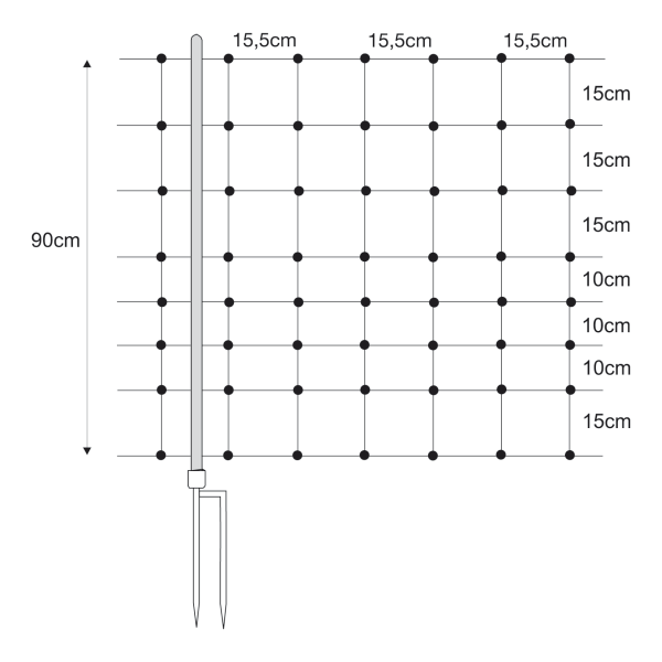 Tinklas avims dvigubas smigis 90cm 15465 1 Tinklas avims dvigubas smigis 90cm 15465 1