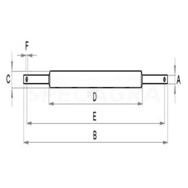 Traukimo ašis apatinė SA4528KR 1