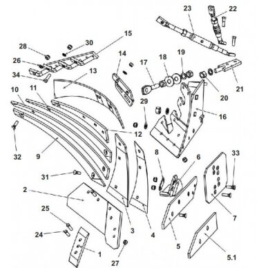 Trikampis IBIS XXL1153/21-002/0 deš. 2