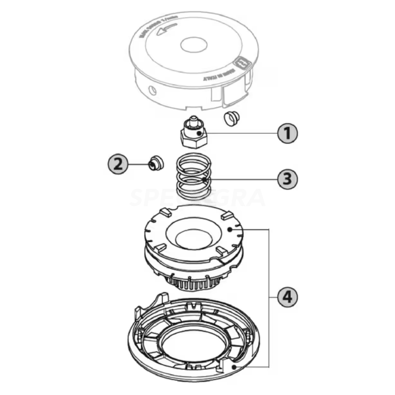 Trimerio valo būgnas 50709110 4 Trimerio valo būgnas 50709110 4